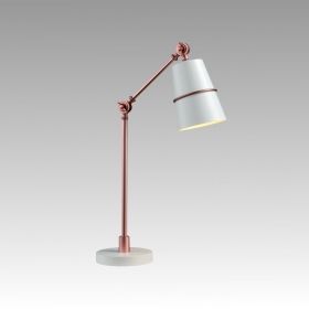 Vintage Table lamp SPIDER  1xE27 230V Metal White / Copper