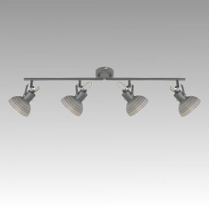 Spot Lamp DAISY 4xE14 230V Grey metal / Deco glass 
