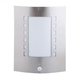 Facade Lighting Fixture PANAMA-S 1xE27 Nickel / motion detection