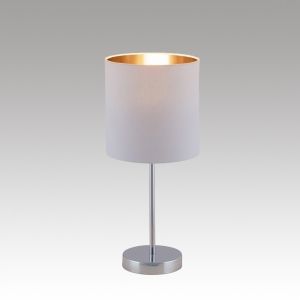 Table Lamp MONICA 1xE27 230V White fabrics / Gold