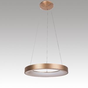 50W LED Hanging Ceiling Lamp CARMELLA 4000K White light Gold Metal / Acril