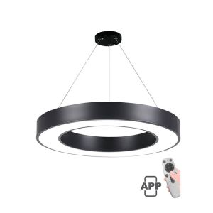 60W LED Hanging Ceiling Lamp FINESSE 3000К, 4000K и 6000К Dimmable Black Metal / PVC