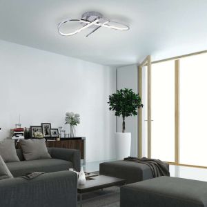 20W LED ceiling lamp ANIELA 4000К, Chrome/ Metal