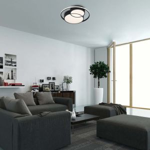40W LED ceiling light ZENITH 3000K, Black/ Aluminum