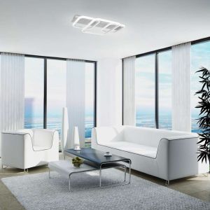 42W LED ceiling light FANDRAL 4000K Satin chrome/ Metal