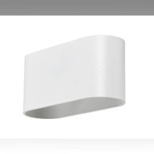 Wall lamp KAUNAS with 1 x G9 bulb, White-matt metal