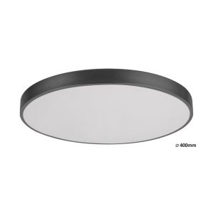 36W LED ceiling lamp TESIA 3000K Black-matt metal / White plastic