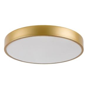 36W LED ceiling lamp TESIA 3000K, Gold metal / White plastic