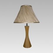 Table Lamp SIGLO 1xE27 60W 230V Scratched Gold/ Gold - Small