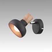 Спот лампа ADDY 1xE14 230V бял метал / дърво