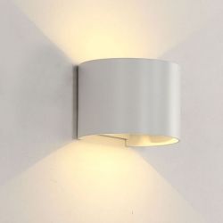 2х5W LED фасадно осветително тяло IP54 4000K Алуминий 