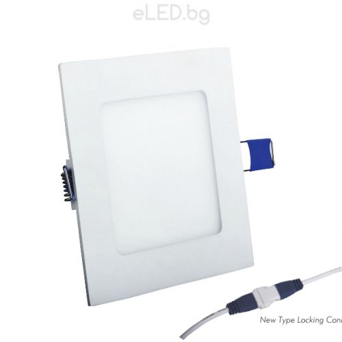 6W LED панел за вграждане LENA-SX SMD 6000K студено бяла светлина