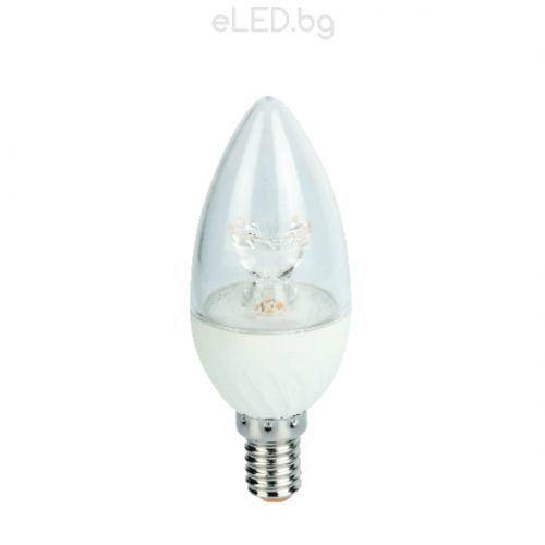 LED крушка конус MICROSTAR 6W SMD E14 2700K топло бяла светлина