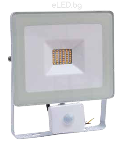 30W LED прожектор сензор SLIM TIGRIS-S SMD IP44 6000K студено бяла светлина