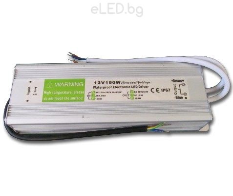 100W 8A Захранване за LED ленти IP67 PVC 12V 