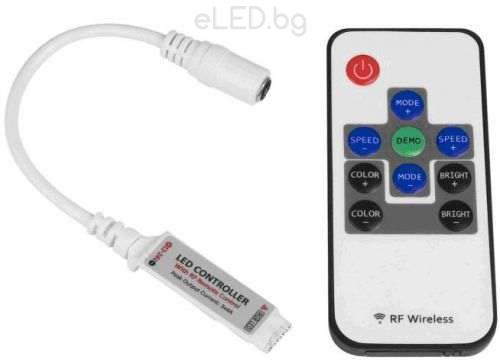 144W RGB Mini LED Controller LED Strip Lights RF Remote control 10 buttons