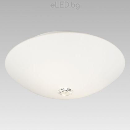 Modern lighting fixture LOX 3xE27 Glass Opal / Crystal K9 38 sm.