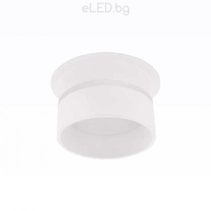 Surface Downlight DONNA X2 GU10 IP 44 Aluminium / Acrylic White