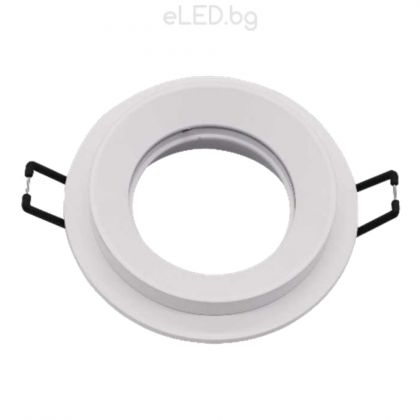 Декоративна рамка за лунички OLA Е00 GU10 Алуминий / бяло