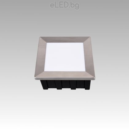1.5W Spot Lighting for Ground / Wall Mounting GRF  LED IP65 Cold white Light / Square
