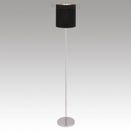 Floor Lamp MONICA 1xE27 230V Black fabrics / Gold