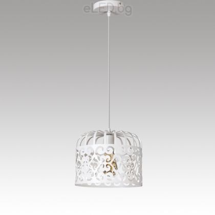 Hanging Ceiling Lamp ALESSANDRA 1xE27 230V White metal