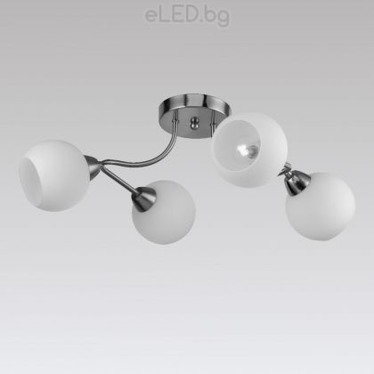 Hanging Ceiling Lamp CREDO 4xE14 Metal / Glass