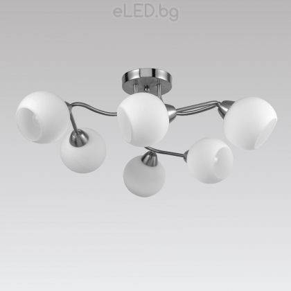 Hanging Ceiling Lamp CREDO 6xE14 Metal / Glass