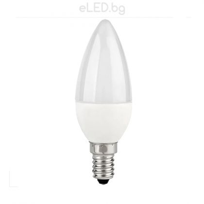 8W LED крушка конус ADVANCE Е14 SMD C37 6400К студено бяла светлина