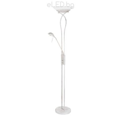 Lantern GAMMA TREND 2 x E27 + 1 x G9 Аntique whitemetal / White glass