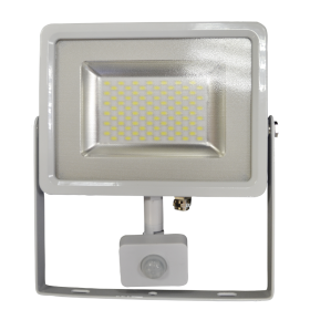 20W LED прожектор сензор SMD IP44 Бяло Тяло 3000K топло бяла светлина