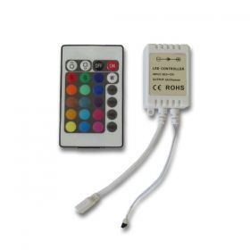 72W RGB Контролер LED ленти IR Дистанционно управление 24 бутона