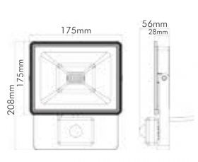 20W LED прожектор TIGRIS-S SMD IP44 6000K студено бяла светлина