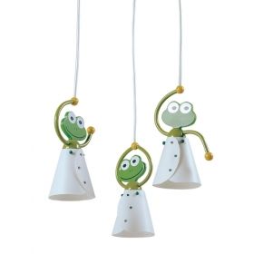 Лампа за детска стая FROG 3хЕ14 с жабки