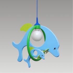 Лампа за детска стая DOLPHIN FAMILY 1хЕ27 делфини
