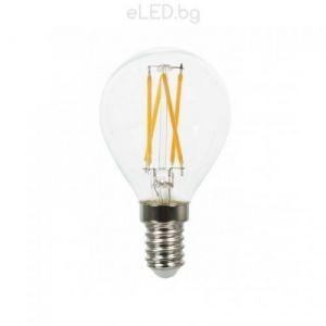 4W LED Bulb Globe Filament Е14 SMD G45 2700К Warm White Light