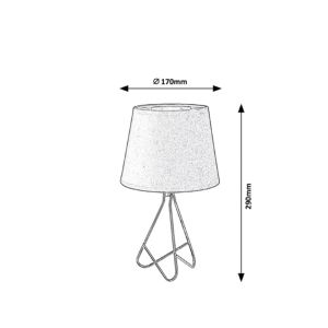 Table Lamp BLANKA 1xE14 Metal / Fabrics