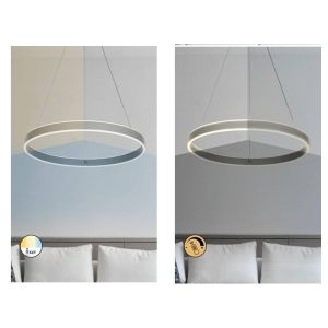 36W LED Hanging Ceiling Lamp OTHELLO 3000К, 4000K и 6000К Grey Metal / PVC