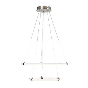 55W LED Hanging Ceiling Lamp OTHELLO 3000К, 4000K и 6000K Satin -chrome/ Metal 