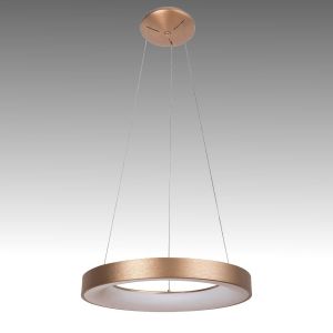 80W LED Hanging Ceiling Lamp CARMELLA 4000K White light Gold Metal / Acril
