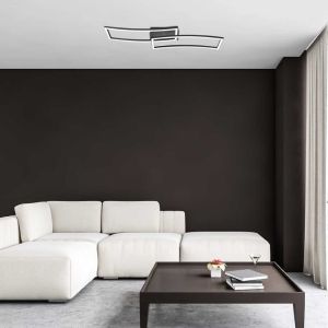 40W LED ceiling lamp CIRILLA 3000K Black/ Metal, plastic