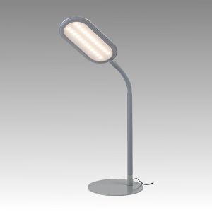 10W LED Настолна лампа ADELMO 3000-6000K, Сив метал / Бяла пластмаса